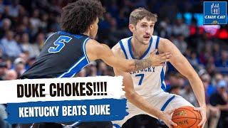 Duke CHOKES against Kentucky, SKY IS FALLING | CRAZIE CAST