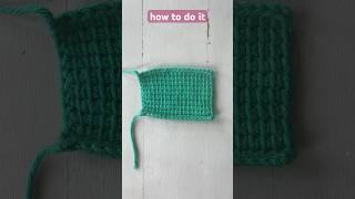 Learn how to do Tunisian Crochet #tunisiancrochet #crochettutorial