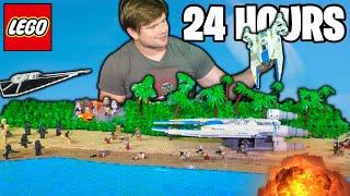 I Built a Huge LEGO Scarif BATTLE in 24 Hours…