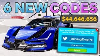 Driving Empire (MARCH) CODES *UPDATE!* ALL NEW ROBLOX Driving Empire CODES!