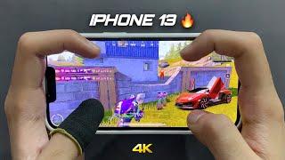 iPhone 13 HANDCAM 2025 / PUBG GAMING Test in New Update / HDR+Extreme Graphics!