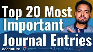 20 Most Important Journal Entries 2025 | Most Asked Journal Entries In An Interview | CorporateWala