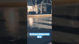 Backyard Refrigerated Ice Rink #icerink #backyard