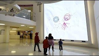 Interactive Media Wall at Boston Children's Hospital