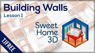 SH3D Lesson 1 - Create Walls & Basic Intro