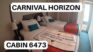 Carnival Horizon Cabin 6473 Category HI Havana Aft-View Extended Balcony Stateroom