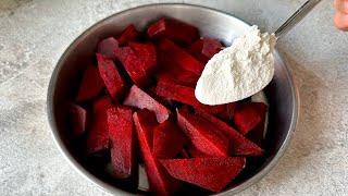 Only Beetroot and Flour Dinner is Ready in a Short Time  Few Ingredients Very Delicious