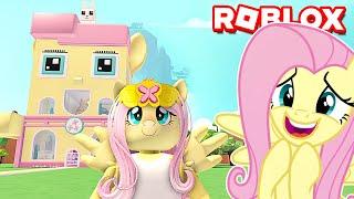 CONSTRUINDO A CASA DA FLUTTERSHY no ROBLOX (MLP Tycoon) #LuliRarity