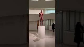 Carlos Martiel, “Monumento II” (“Monument II”, 2021), Guggenheim Museum, NYC.  Contains nudity.