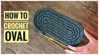 how to crochet oval/بافت کفی بیضی