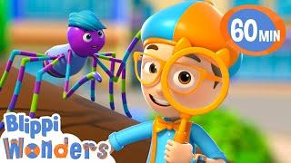 Blippi Wonders How do spiders make their webs? | Blippi Wonders Educational Videos for Kids