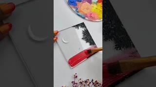 Glass painting ideas for beginners #shortsyoutube #art #tutorial #aesthetic #glasspainting