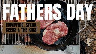 THE PERFECT CAMPFIRE STEAK! | Red Roads Fire Pit Test | FATHERS DAY