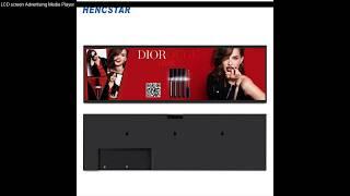 Hengstar Special LCD Screen Advertising Media Player, Non-standard Bar-type Digital Signage Display