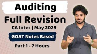 Audit Marathon | Audit Revision | May 2025 Exams | CA Inter | Part 1