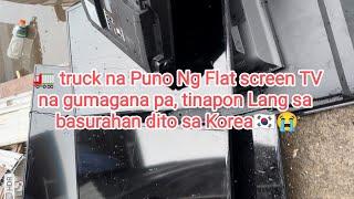 truck na puno ng mga flat screen tv na umaandar pa tinapon lang sa basurahan dito sa south korea