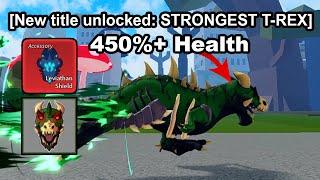 I Became The STRONGEST T-REX ALIVE In Roblox Blox Fruits