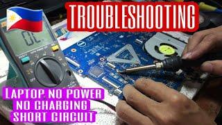 How to repair Laptop short circuit motherboard  full video | tagalog | read description