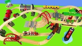 BRIO TRAINS Deluxe Railway Set - Road and Railway Train Set - Toys for Children