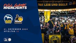 ALBA BERLIN vs. MHP RIESEN Ludwigsburg - Full Game Highlights - Spieltag 10, 2024/25