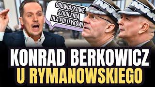 Berkowicz OSTRO: Politycy na obowiązkowe szkolenia wojskowe! "Sami tego zakazujecie!"