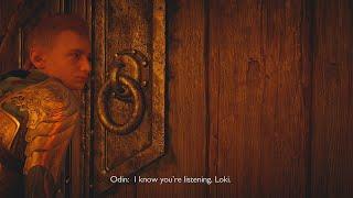 Atreus | Loki Eavesdropping on Odin & Heimdall Conversation & Gets Caught - God Of War: Ragnarök