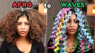 How to Turn AFRO Hair into WAVES