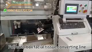 Full auto box facial tissue converting line — Soontrue Machinery