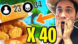 MANGIO 1 McNUGGETS per OGNI KiLL con LUKE *HO ESAGERATO* FORTNITE ITA