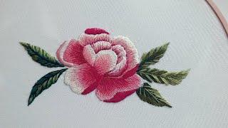 How to Embroider a Peony Flower - The step-by-step tutorial