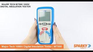 MAJOR TECH MT550 | 1000V DIGITAL INSULATION TESTER