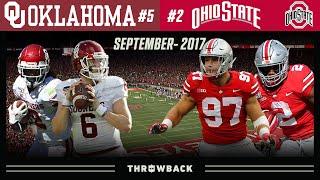 Baker SILENCES The Horseshoe! (#5 Oklahoma vs. #2 Ohio State 2017, September 9)