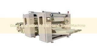 Good Price 5 Line 1150 mm Jumbo Roll N Fold Glue Lamination Hand Towel Tissue Paper Making Machine