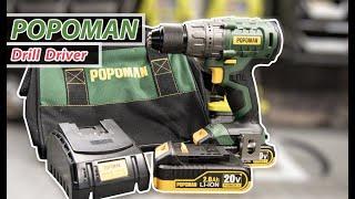 $70 Popoman Brushless Drill Driver Kit