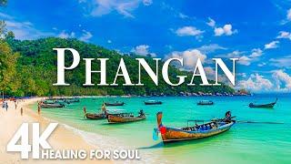 PHANGAN NATURE in 4K UHD Drone Film + Relaxing Piano Music for Stress Relief, Sleep, Spa, Yoga, Cafe