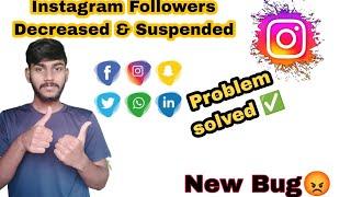 Instagram account suspended & Disabled | Follwers decrease problem solved️| Augustien Meena