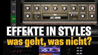 Effekte in Styles wechseln, was geht und was geht nicht?