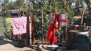 #Laxmithapa Washing bedsit with hand and feet / deshi style washing / Muri ka laddu