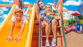 TRANSFORMING Our BACKYARD Into a BIG PLAYGROUND!! | The Royalty Family