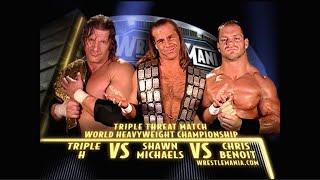 Story of Triple H vs. Shawn Michaels vs. Chris Benoit | WrestleMania 20