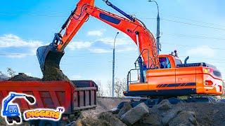 Diggers At Work  Diggers For Kids, Learn About Construction Vehicles | Diggers TV