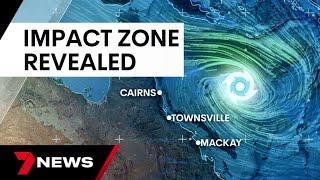 Potential impact zone for Cyclone Kirrily revealed | 7 News Australia