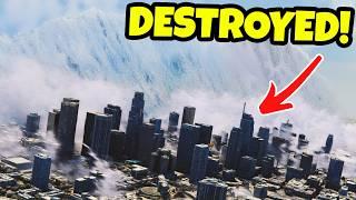 Realistic Tsunami vs Los ANGELES! Teardown Gameplay