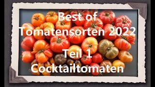 Best of Tomatensorten 2022 Teil 1 - Cocktailtomaten