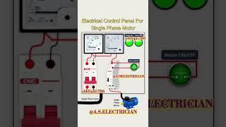 Motor Control panel wiring diagram #shorts #video #electrical #motor