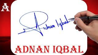 Adnan Iqbal Name Signature Style - A Signature Style - Signature Style of My Name Adnan Iqbal