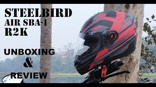 Steelbird Air SBA-1 R2K Unboxing and Review | Best Helmet under 2000 | SAS TV