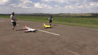 Marchetti  SF-260 and PC-21 in formation flight by Dirk and Heinrich