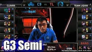 Cloud 9 vs Team Liquid | Game 3 Semi Finals S5 NA LCS Spring 2015 playoffs | C9 vs TL G3 VOD