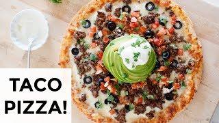 Homemade Loaded Taco Pizza | #TacoTuesday gets an Encore